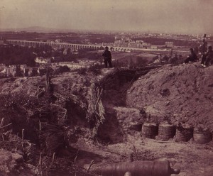 Vue du Viaduc d\'Arcueil en 1871